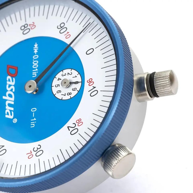 Dasqua Dial Indicator 0-1" | 0.001" Graduation Hardened Steel – Lug Back Style Precision Gauge, ±0.001″ / ±0.002″ Accuracy, Stable High Accuracy, Comes with Protective Flannelette Bag - Image 4